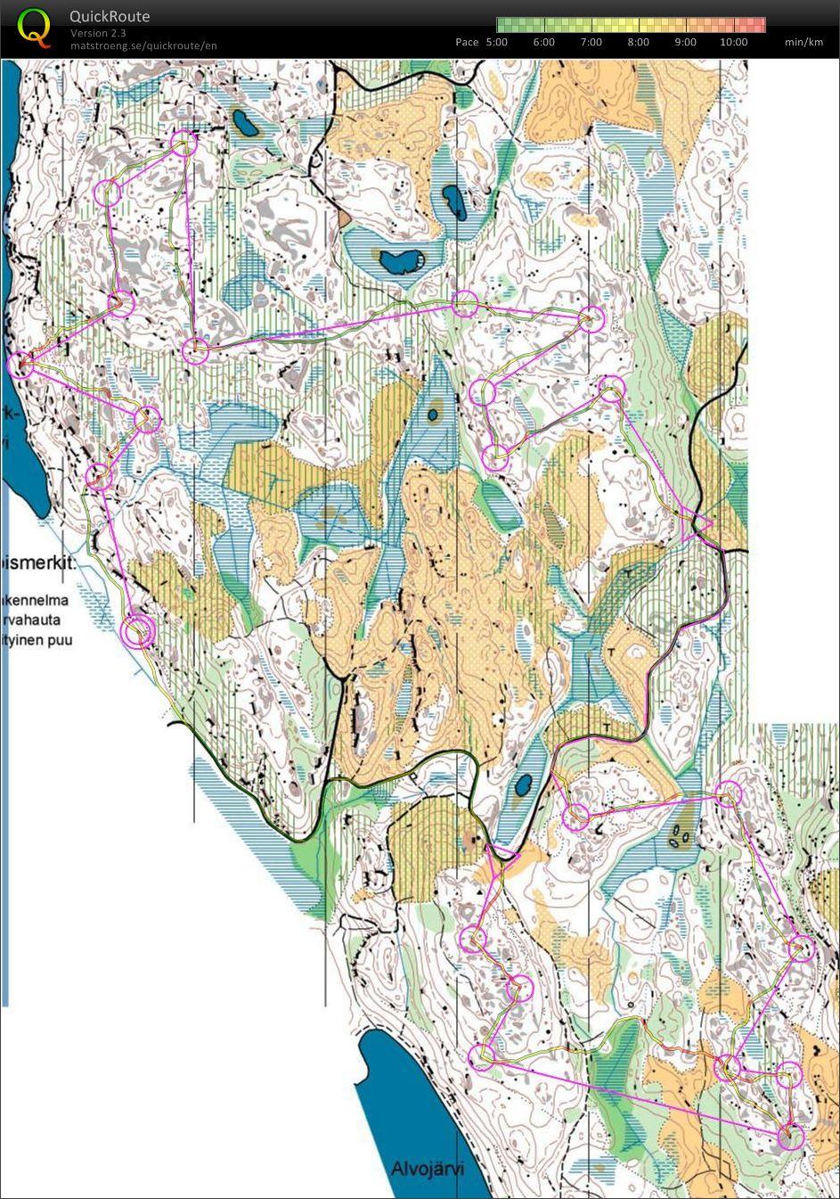 Suunnistustreeni Nastolassa (2011-12-31)