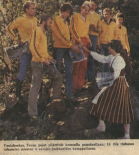 Tern miehet vuonna 1979 hiidenkivell